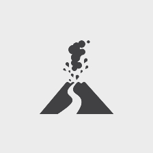 Icon of a volcano